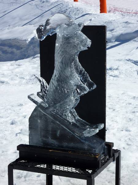 sculpture sur glace méribel